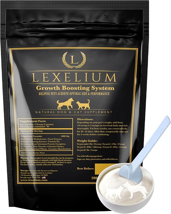 Weight Gainer Supplement for Dogs & Cats - Muscle Building & Appetite Stimulation - 100% Natural Pet Supplement to Add Weight & Increase Immunity in Puppies and Kittens -200g