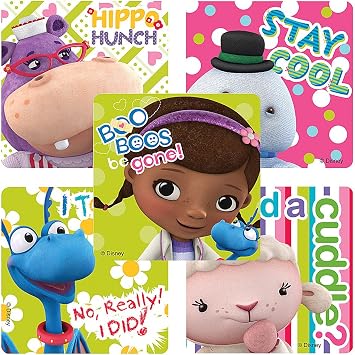 SmileMakers Disney Doc McStuffin Stickers - Party Favors - 100 Per Pack