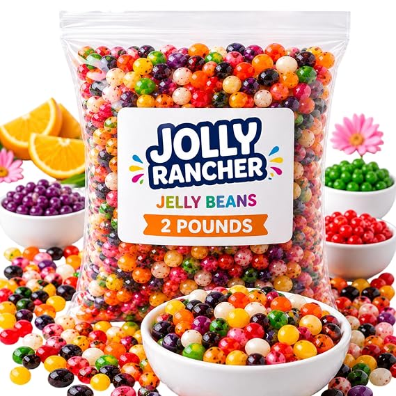 J0lly Ranchrs Classic Jelly Beans 2lbs 7 Flavors of over 330+ Jelly Beans Bulk Candy Bag - Candy Variety Pack with Delicious Fruity Flavors - in Sealed tundras Bag