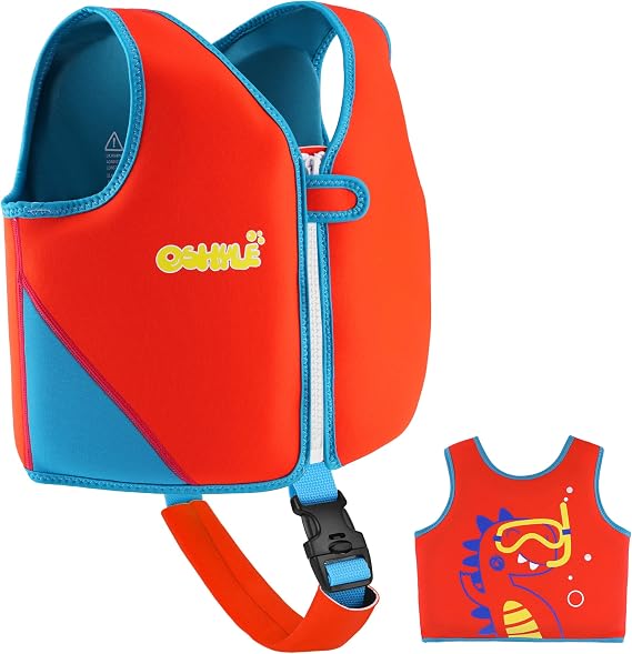 Toddler Swim Vest, Neoprene Trainer with Adjustable Straps and Crotch Strap