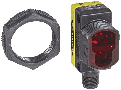 Banner QS30DQ World Beam Universal Sensor, Diffuse Sensing Mode, 5-pin Integral Euro-Style QD Connection, Infrared LED, 10-30 VDC Supply Voltage, Bipolar (PNP and NPN) Output, 1 m Sensing Range