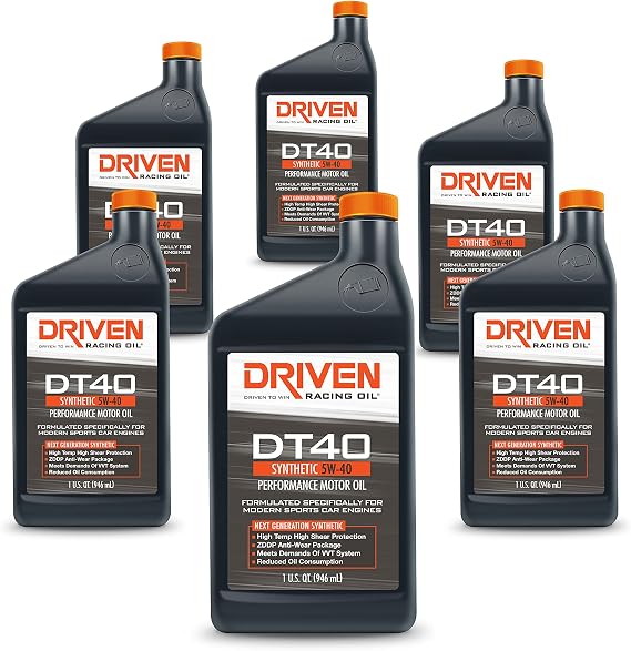 Driven Racing Oil DT40 High Zinc Synthetic 5w-40 (6)