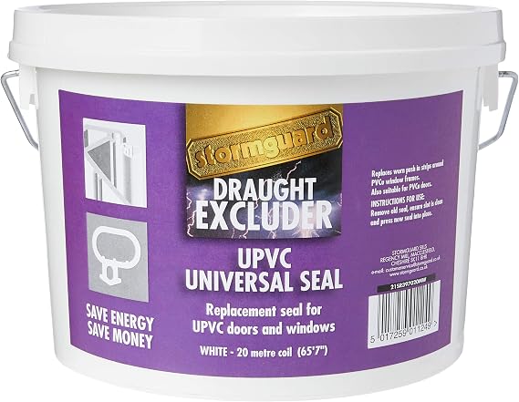 STORMGUARD 21SR397020MW UPVC Replacement Push in Seal White 20M