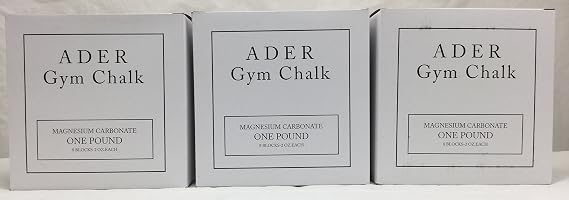 Ader Sporting Goods Gym Chalk 3 Lbs (24 Blocks)