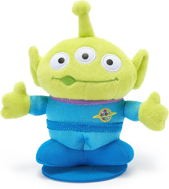 Disney Store Official Toy Story Alien Magnetic Shoulder Plush - Pizza Planet Stuffed Toy Includes a Magnetic Pad & Soft, Fuzzy Fabrics - Funny Toy Story Plush Toys - Mini 5''