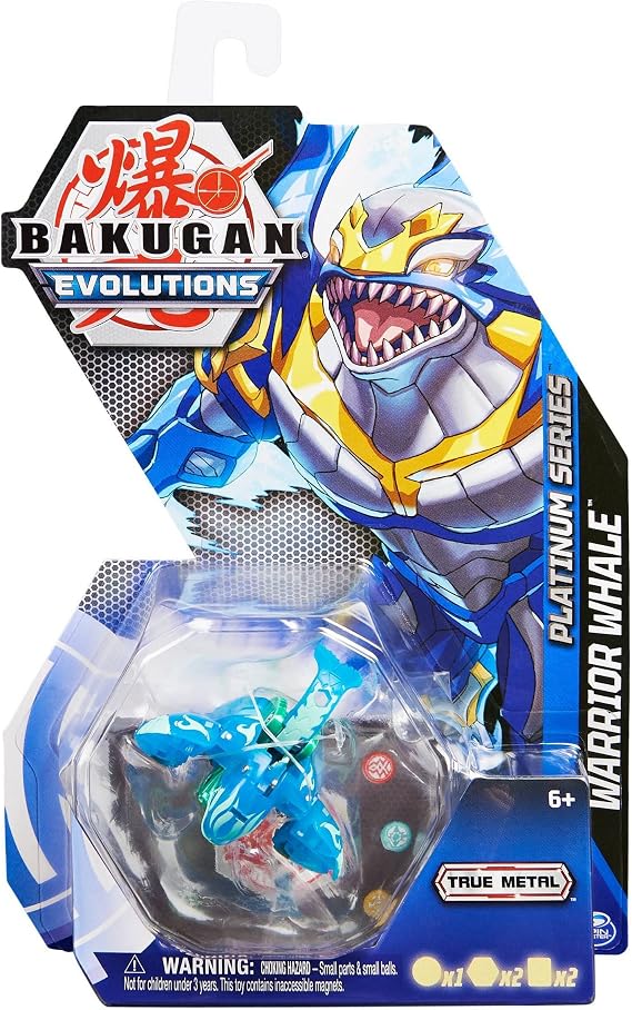 Bakugan Evolutions 2022 Platinum Series Die-cast Aquos Warrior Whale