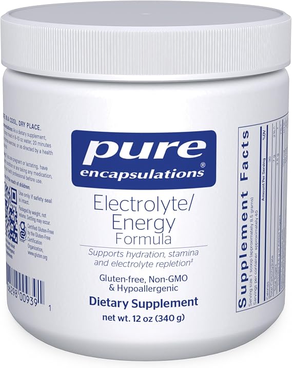 Pure Encapsulations - Electrolyte / Energy Formula, 340 Grams