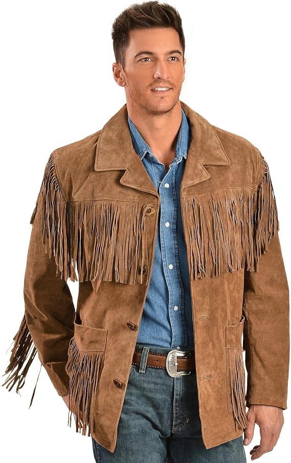 Men's Suede Fringe Jacket