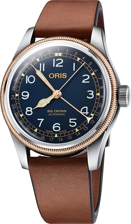 Oris Big Crown Pointer Date Men's Wristwatch, Automatic 01, 754, 7741, 4365-07, 5, 20, 58, blue