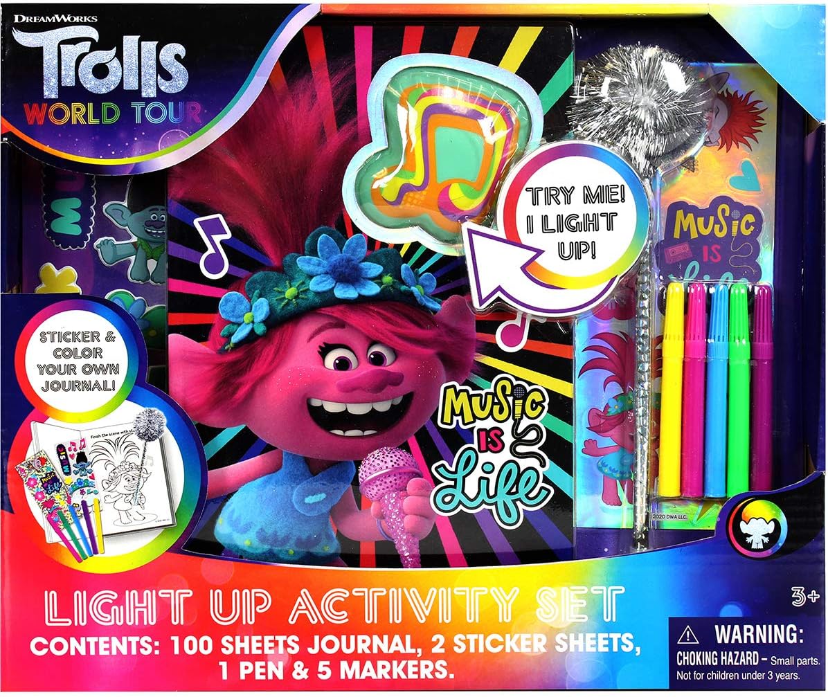 Tara Toys Trolls Light Up Activity Set, Multi