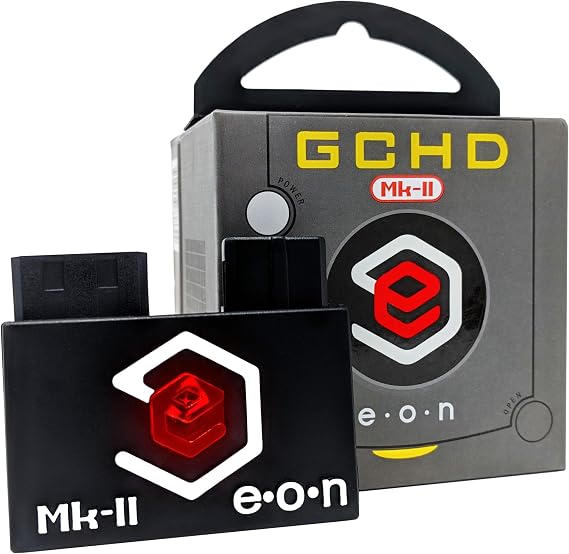 GCHD Mk-II | Gamecube HD Adapter for Nintendo Gamecube HDMI Converter, Digital Audio, Plug & Play, Zero Lag, Video Enhancer (Jet Black) | Enhances video quality for a sharper, clearer gaming experience on modern TVs.
