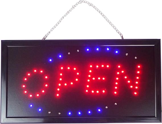 LED Open Sign 19x10