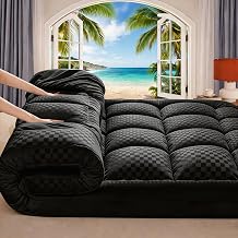 Twin Mattress Topper -Cooling Mattress Pad Cover Bed Soft Mattress Protector PillowTop with 8-21 Inch Deep Pocket