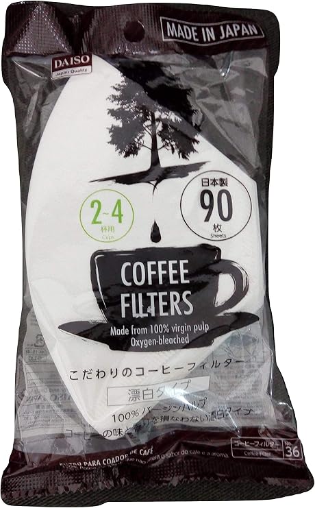 Daiso Coffee Filter Paper [2-4 person] white 90 pieces