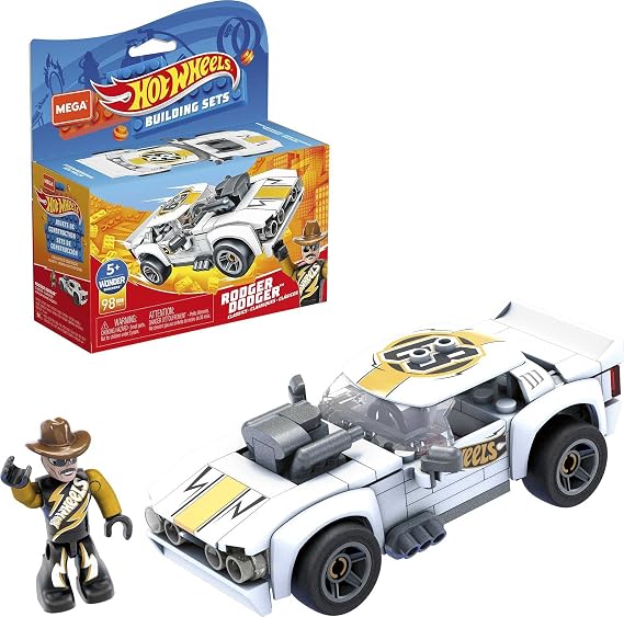 Hot Wheels Mega Rodger Dodger Vehicle Building Set - 98 Piece
