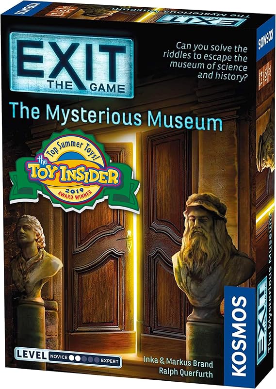 Exit: The Mysterious Museum | Exit: The Game - A Kosmos Game | Family-Friendly, Card-Based At-Home Escape Room Experience for 1 to 4 Players, Ages 10+