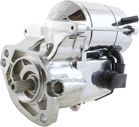 New Premium Chrome Starter Compatible with Harley Davidson Heritage/Springer Softail, Low Rider, Fat Boy, etc 1340,1450,1550,1338,1638cc 93-06 Replaces 31553-94A 31558-90 228000-2550 228000-2551