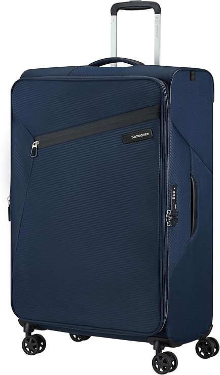 Samsonite Litebeam - Spinner L, Expandable Suitcase, 77 cm, 103/111 L, Blue (Midnight Blue)