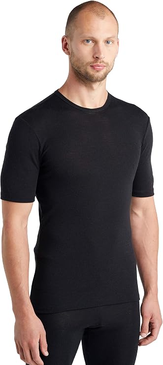 Icebreaker Merino Mens Standard 175 Everyday Short Sleeve Thermal Cold Weather Base Layer Crew T-Shirt