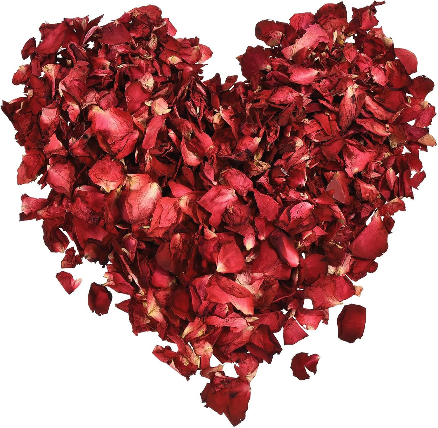 Shappy 100 Grams Dried Rose Petals Natural Real Red Rose Petals for Bath Tub Valentine's Day Wedding Bed Confetti DIY Crafts Decorations Accessories