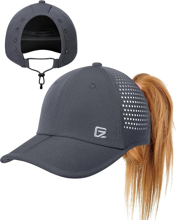 GADIEMKENSD Ponytail Running Hat for Women with Large Hole Foldable Breathable Performance Baseball Cap for Outdoor Sports