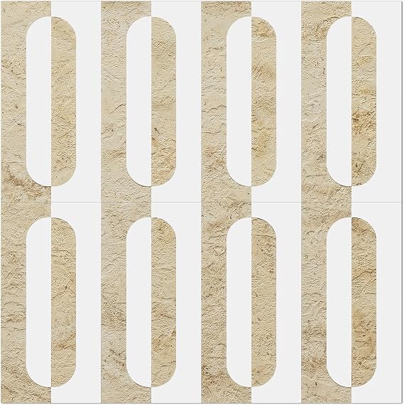 STICKGOO Peel and Stick Backsplash Tiles 12"x12", Waterproof Stick on Kitchen & Bathroom Backsplash, PVC Self Adhesive Wall Tiles for Fireplace, White/Yellow Slate (10 Sheets)