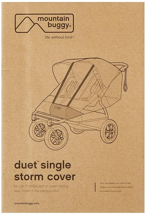 Mountain Buggy Duet Single Storm Cover, Clear