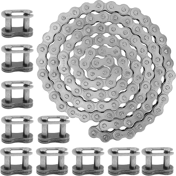415 415H Chain 110L Link Heavy Duty for 49cc 50cc 60cc 66cc 70cc 80cc 2-stroke 4-stroke Engine Motor Motorized Bicycle Pit Dirt Mini Bike Scooter ATV Minibike Chopper Motorcycle Motorbike