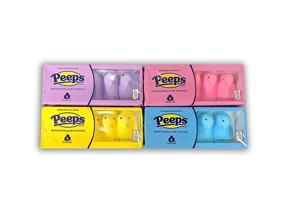 Easter Marshmallow Chicks Peeps Variety Pack 4ct.