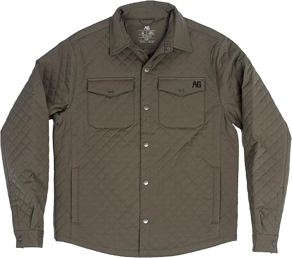 Men's Silo Jacket, Wind Resistant Fabric, Performance Work Jacket, Snap Front, Quilted Exterior, Chest Snap Pockets