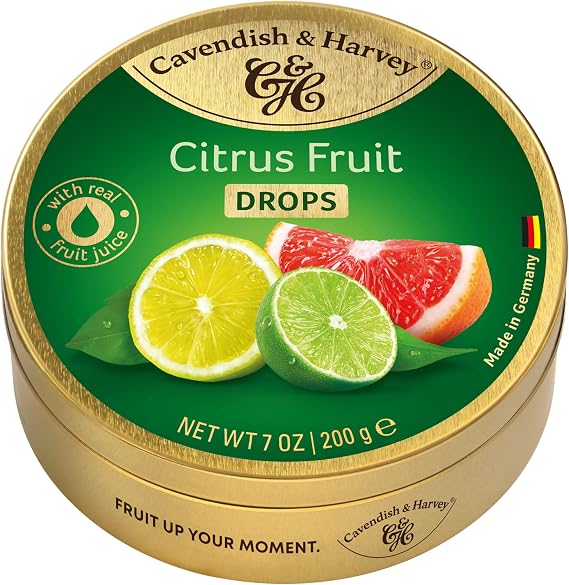 NOTTACIA Cavendish & Harvey Citrus Fruit Drops Narenciye Şeker 200g
