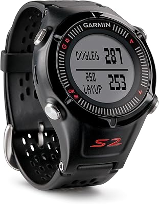 Garmin MAIN-86188 Approach S2 GPS Golf Watch with Worldwide Courses Black