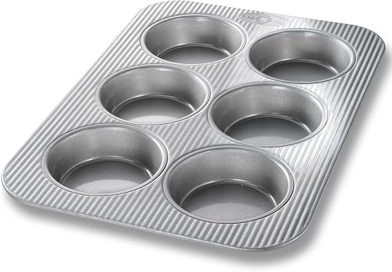 USA Pan Bakeware Nonstick Mini Round Cake Pans, Aluminized Steel