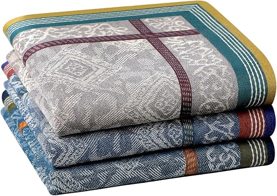HOULIFE Hankerchieves Men, Cotton Mens Handkerchiefs, Soft Cotton Hankies