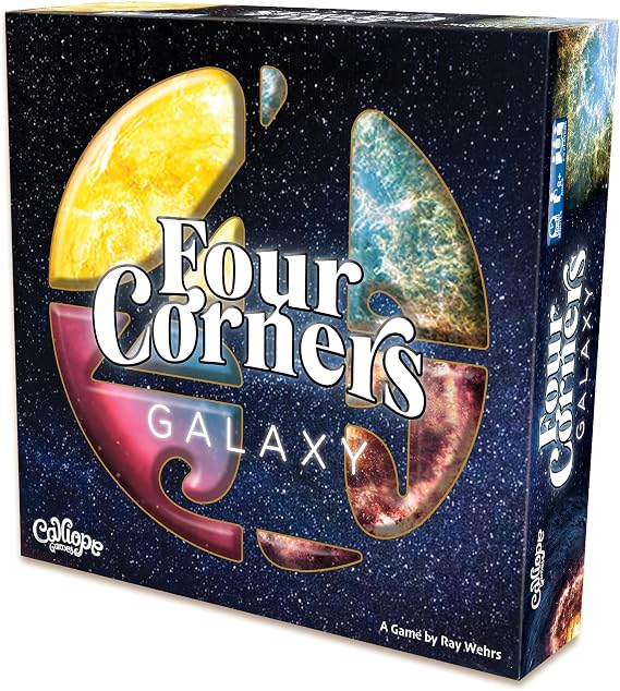 Four Corners Galaxy, Tile Placement Strategy Board Game, 1-6 Players