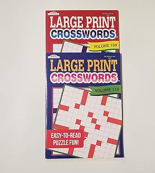 Large Print Crosswords 2 Volume Set (48 & 49)