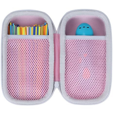 Lebakort Storage Case Compatible with 3Doodler Start+ Essentials/Start Essentials 3D Printing Pen Set (Pink Case)