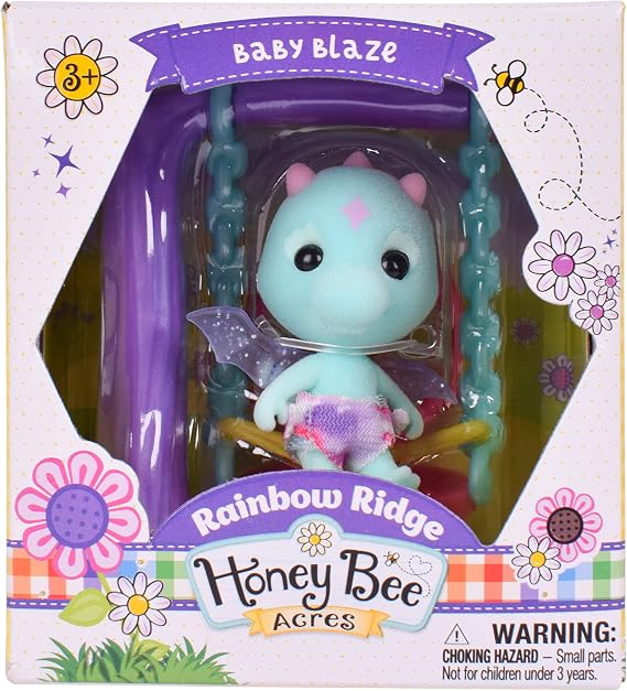 Honey Bee Acres Rainbow Ridge Fantasy Collectible Toy Figure Series, Surprise Set Includes Flocked Poseable Figure with Accessory, Assorted Style, Great Gift for Girls 3+