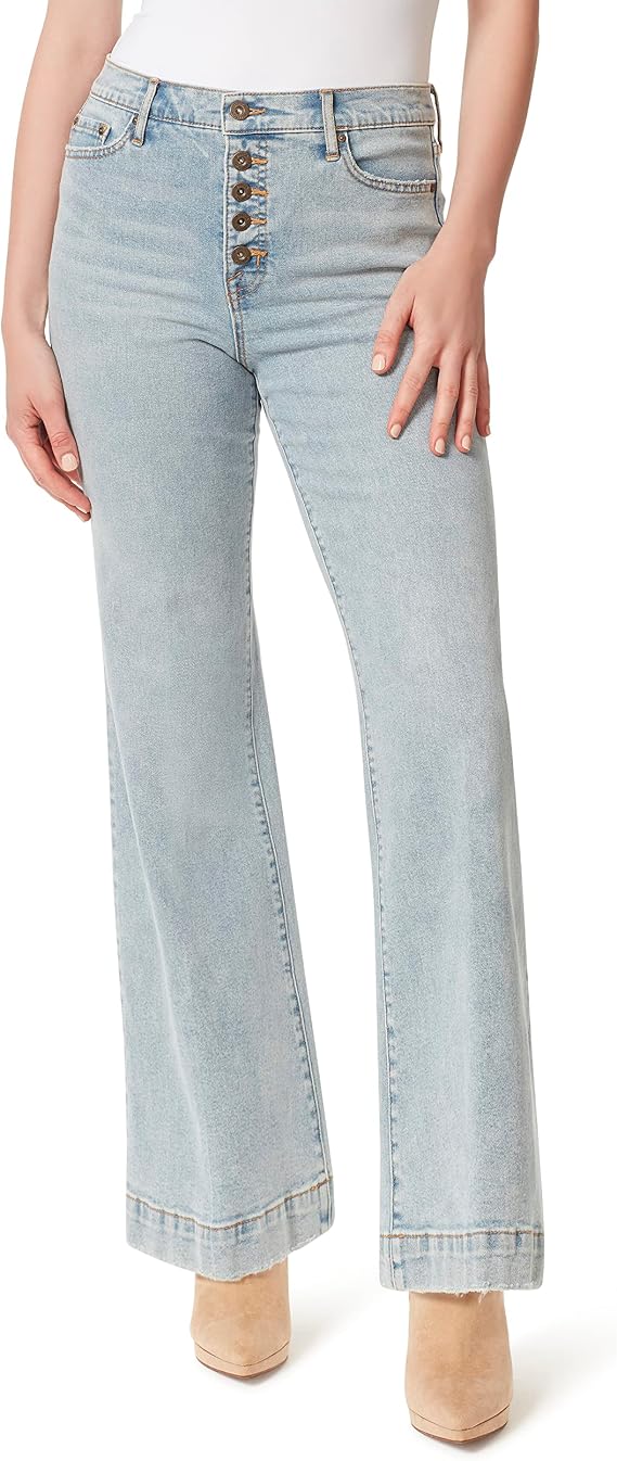 Jessica Simpson Women's True Love Trouser Wide Leg Jean Standard