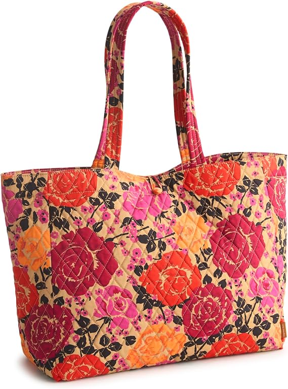 Vera Bradley Women's Premium Cotton Hathaway Tote Bag