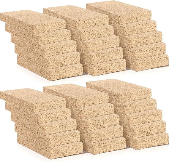 Ripeng 30 Pcs Fire Bricks 3200F for Stove Forge Kiln,9 x 4.5 x 1.25 Inch