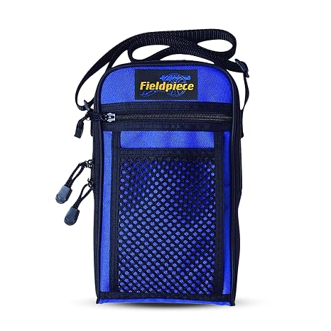 Fieldpiece - ANC1 Deluxe Meter Case - Padded HVAC Meter Case with 4 Pockets, Rugged Nylon Tool Pouch with Zipper and Shoulder Strap - Includes HS30 Series Stick Meters