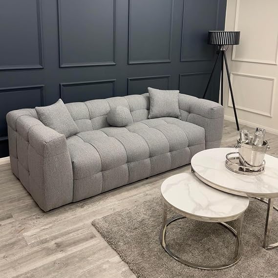 The Bubble Boucle 3 Seater Sofa in Luxury Boucle Fabric | Modern Comfort for Stylish Living Room