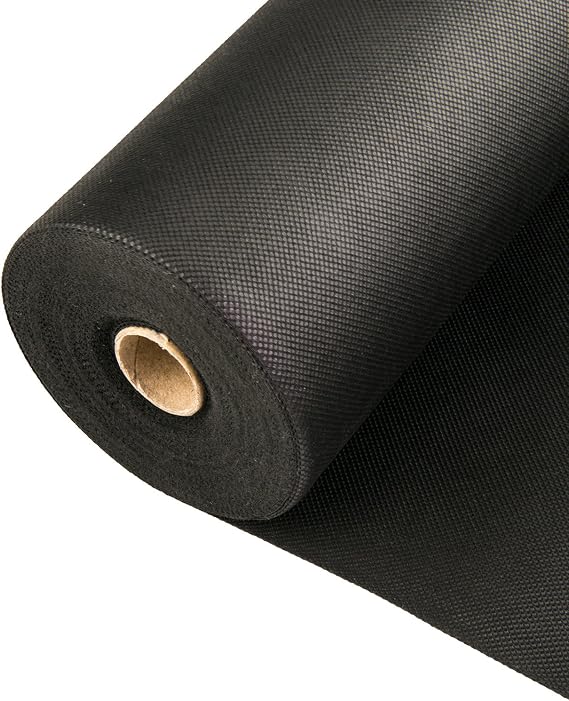 Southwest Boulder & Stone Weed Barrier | Landscape Fabric for Outdoor Gardens | Black Commercial Grade Weed Block Cloth | Heavy-Duty Landscaping Material 3' x 50'