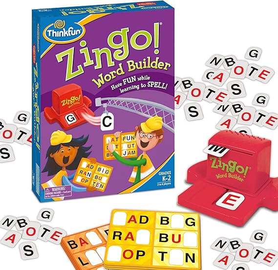ThinkFun 7706-T Zingo Word Builder Early Reading Game - Award Winning Game for Pre-Readers and Early Readers