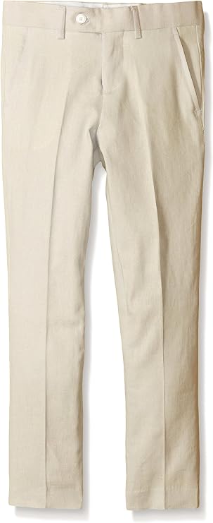 Isaac Mizrahi Boys' Solid Linen Pants