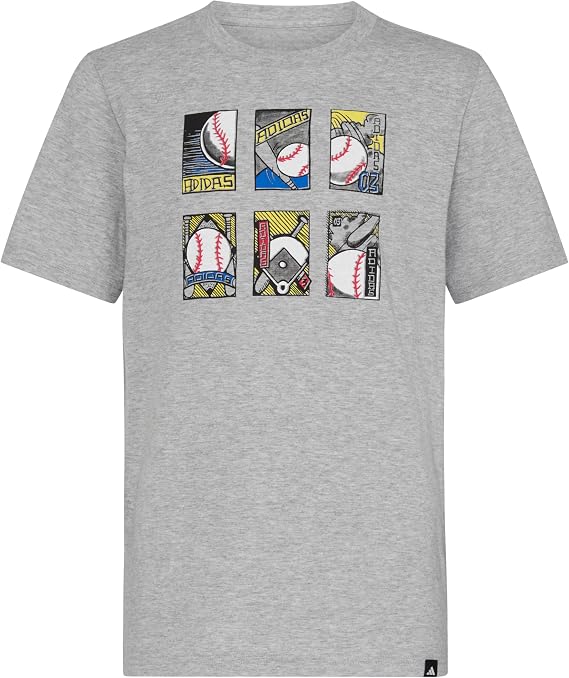 adidas Boys' Short Sleeve Graphic T-Shirt