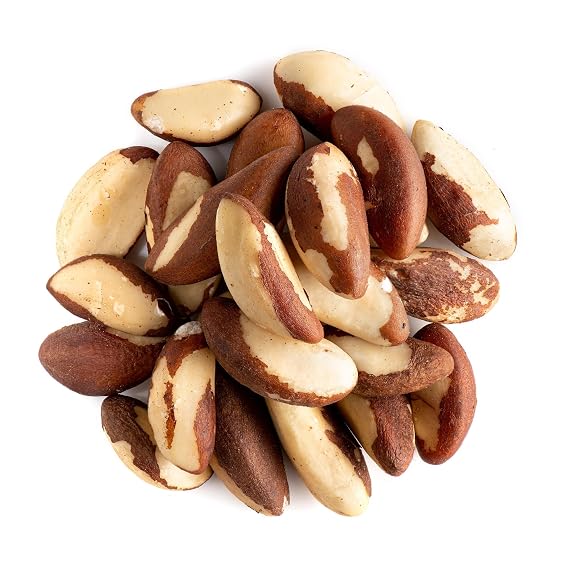 Brazil Nuts Organic Raw Shelled - Naturally High in Selenium for Snacking | Creamy rich nuts great for snacking baking and trail mixes naturally high in selenium for wholesome everyday nutrition