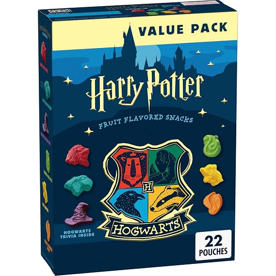 Harry Potter Fruit Flavored Snacks, 17.6 oz, 22 Pouches