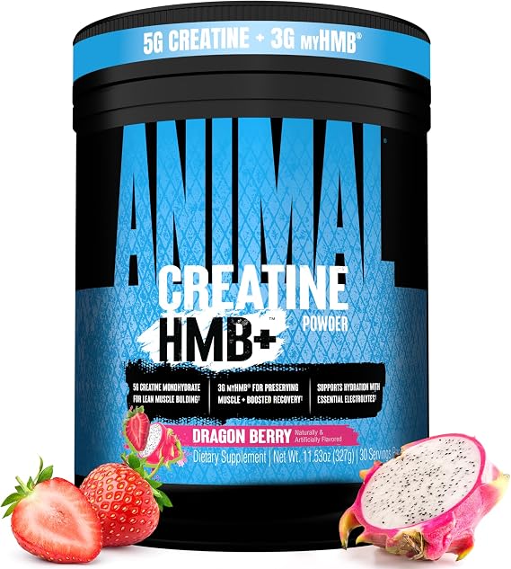 Animal Creatine Monohydrate HMB+ for Men & Women | Dragon Berry 30 Servings